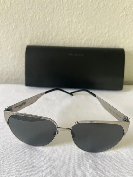 YSL Saint Laurent Silver Metal Womens Sunglasses SL M43 main image 7